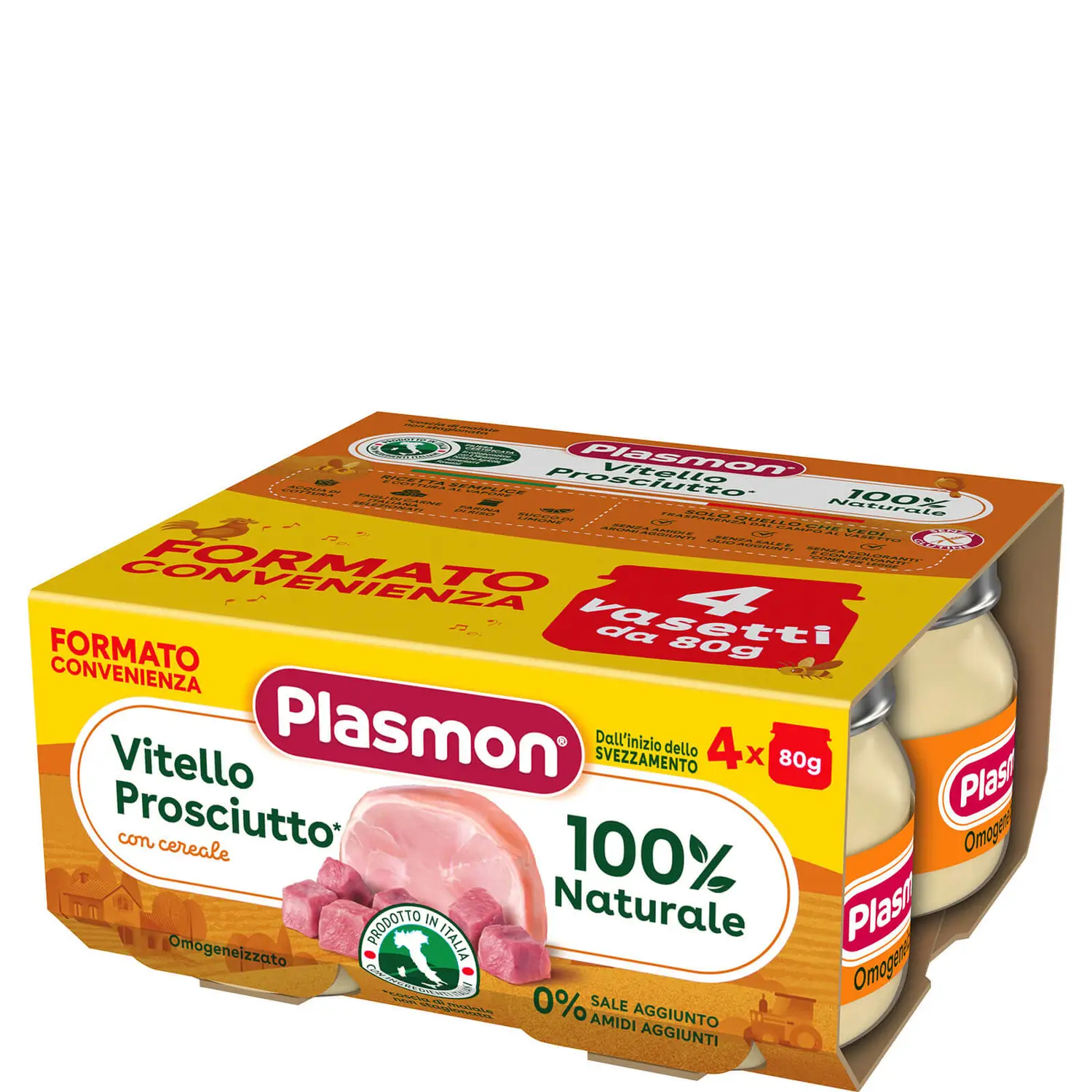 Plasmon omo 4x80 Gr. Vitello-Prosciutto