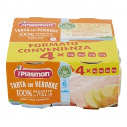 Plasmon omo Pesce 4x80 Gr Trota Con verdure