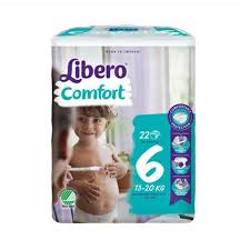 Pannolini Libero Comfort taglia 6 da 13/20 kg