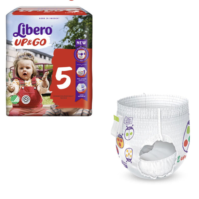 Pannolini Libero UP&GO a mutandina tg 5 – 22 pezzi 10/14 kg
