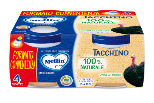 Mellin omogeneizzato Tacchino 4×80 gr