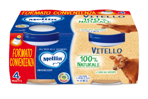 Mellin Omogeneizzato Vitello 4×80 gr