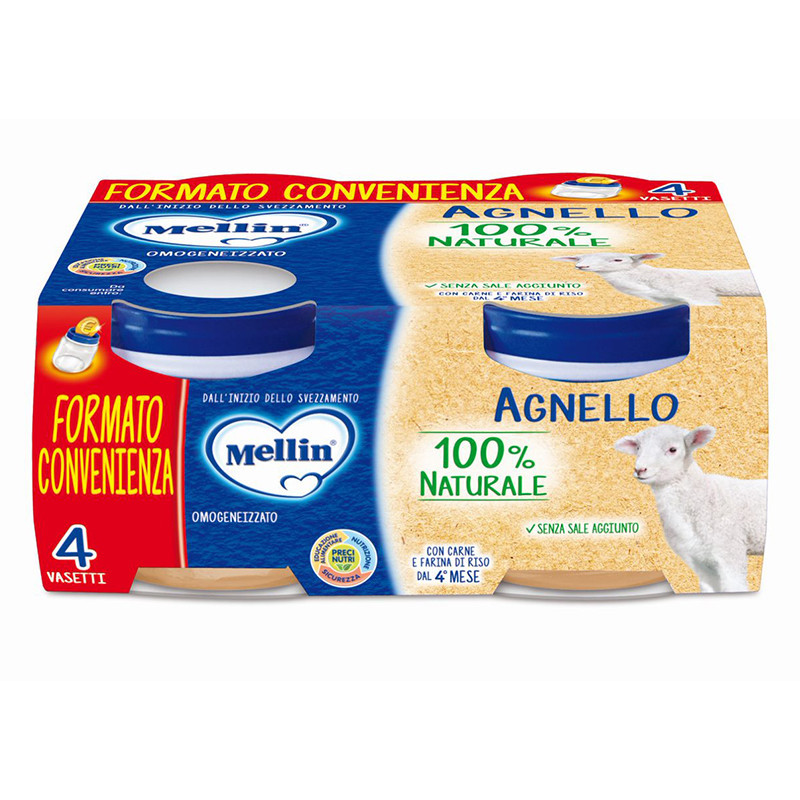 Mellin omogeneizzato Agnello 4×80 gr