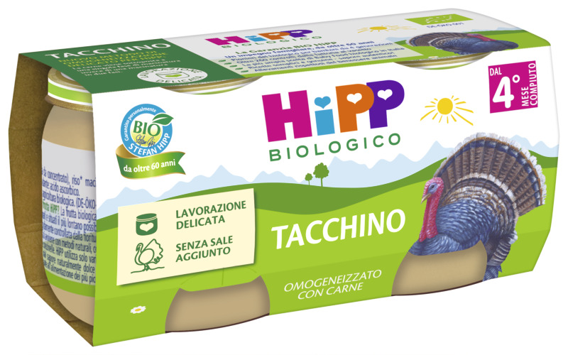 Hipp Omogeneizzati 2x80 Tacchino