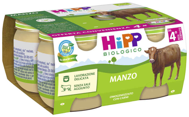 Hipp Omogeneizzato Manzo 4x80g