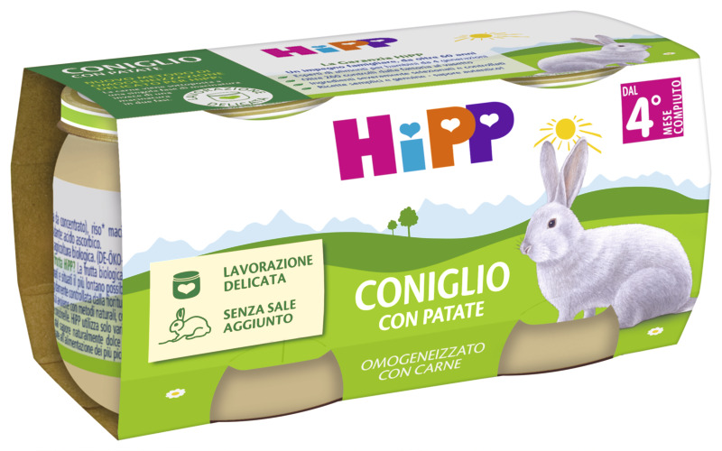 Hipp Omogeneizzati 2x80 Coniglio