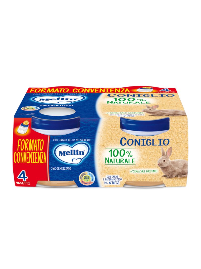 Mellin omogeneizzato Coniglio 4×80 gr