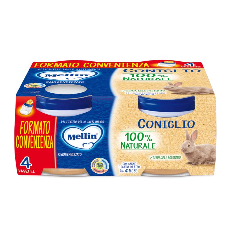 Mellin omogeneizzato Coniglio 4×80 gr