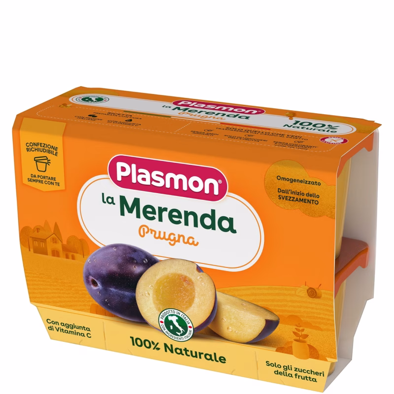 Plasmon La Frutta Sapori Di Natura 4x100 Gr. Prugna